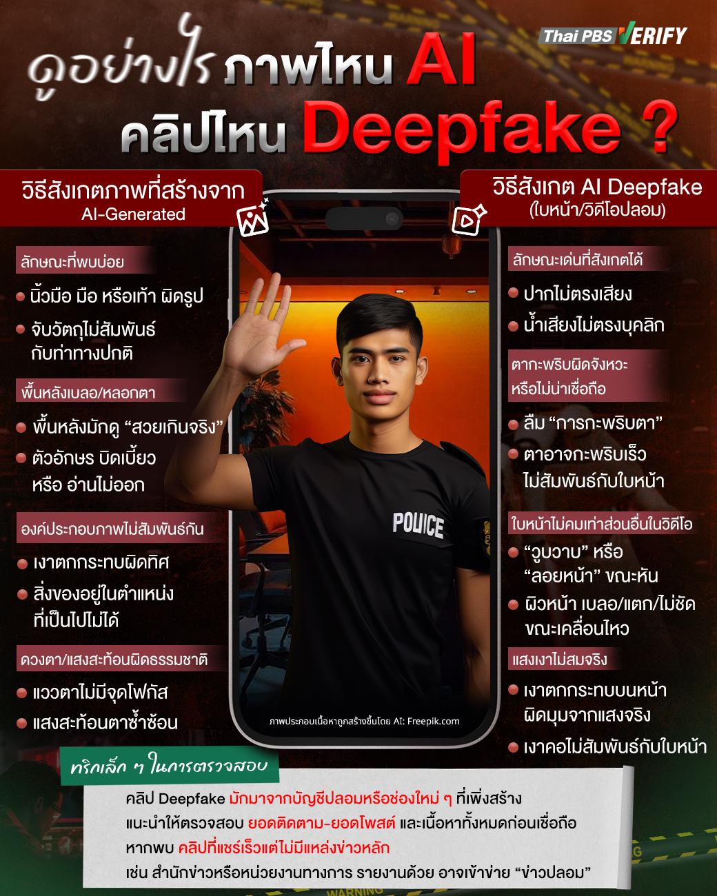 แยกอย่างไรอันไหน AI อันไหน Deepfake