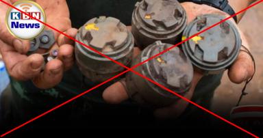 ตรวจสอบพบ: สื่อกัมพูชาใช้ภาพทุ่นระเบิดในเมียนมา นำมาประกอบรายงานข่าวอ้างว่าไทยเผยแพร่ Fake News