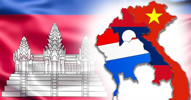 Verified: The Cambodian page states “Laos-Thailand-Vietnam” seized Cambodian territory totaling 62 provinces; the truth is a distortion.